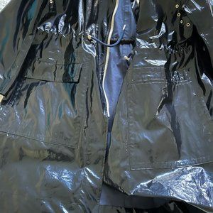 Isabel Marant Navy rubber rain coat size US 12 EU 44